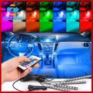 4pcs 7 Color LED Car Interior Lighting Kit car styling interior decoration light