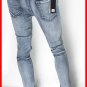 Men Kanye West Jeans Justin Bieber Skinny Fear Of God Distressed Style Zip Pants