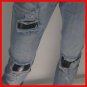 Men Kanye West Jeans Justin Bieber Skinny Fear Of God Distressed Style Zip Pants