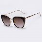 Metal Frame Cat Eye Women Sunglasses Female Sunglasses Famous Brand Designer