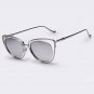 Metal Frame Cat Eye Women Sunglasses Female Sunglasses Famous Brand Designer