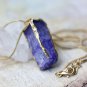 Geode Pendant Women Natural stone jewelry Druzy Geode Necklaces for women