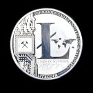 Hot 1 OZ Pure .999 Silver Plated 25 LTC Litecoin Vires in Numeris Medallion Coin