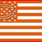 Chicago Bears Flag Patchwork Color the Star-Spangled Banner 100D Polyester Flag
