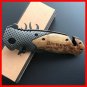 CS GO carbon fiber with rosewood Folding knife cold steel ganzo Tactical hunting