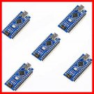 5pcs Nano 3.0ATmega328P Controlador Compatible Con Arduino NANO CH340 CABLE V3.0