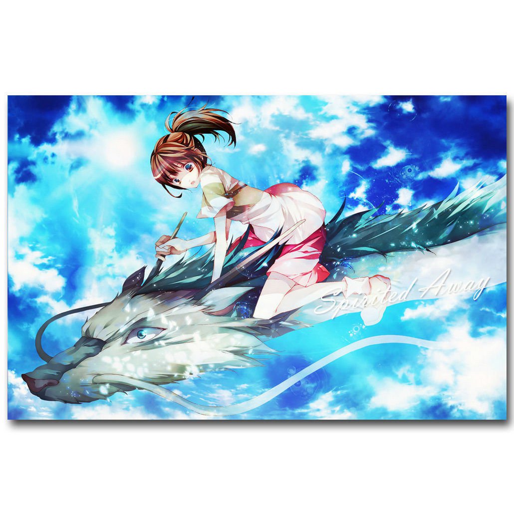 Spirited Away Japanese Anime Poster Ogino Chihiro 32x24