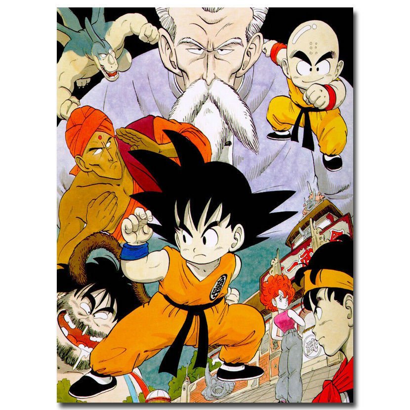 Dragon Ball Z Goku Son Gohan Anime Poster Print 32x24