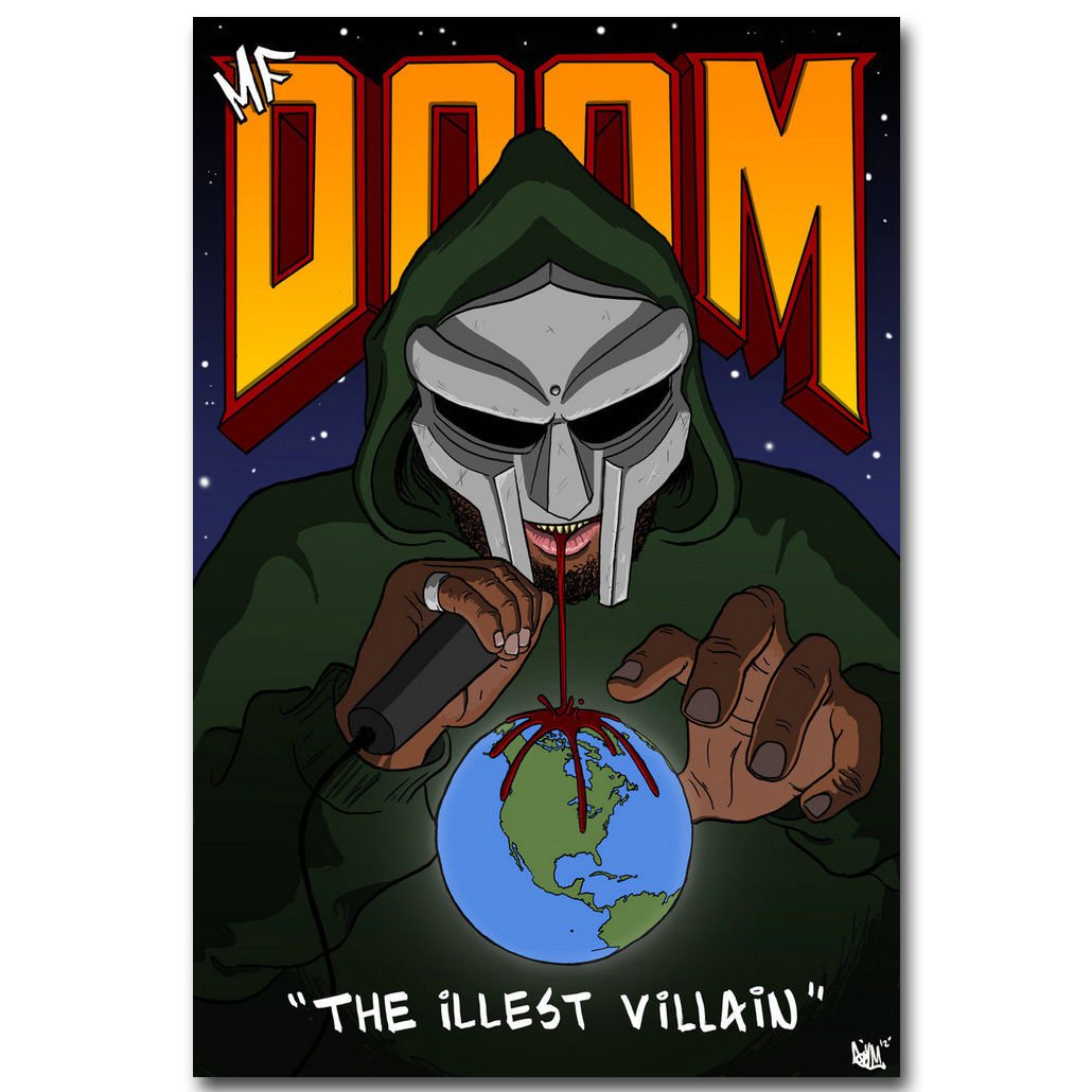 MF Doom Daniel Dumile Super Villain Hip Hop Artist Poster 32x24.