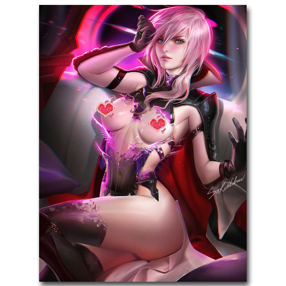 Final Fantasy Xiii Game Hot Sexy Lightning Poster 32x24