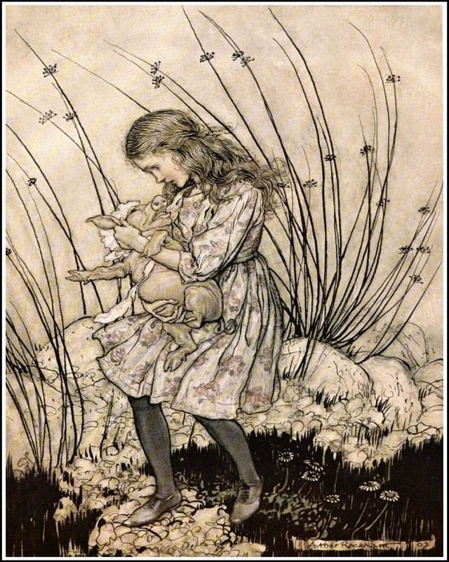 Arthur Rackham Alice In Wonderland Iv Fine Art Print 32x24 5291