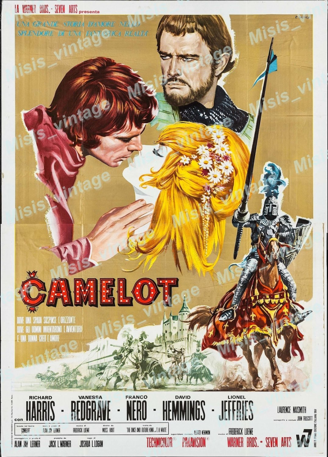 Camelot 1968 Vintage Movie Poster Reprint