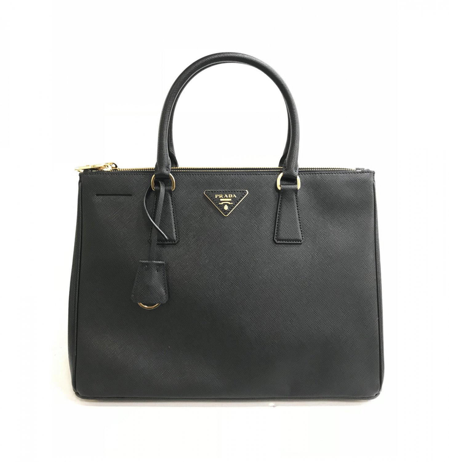 Prada Galleria Medium Saffiano Tote Black Leather Ladies Bag 1BA274 F0002