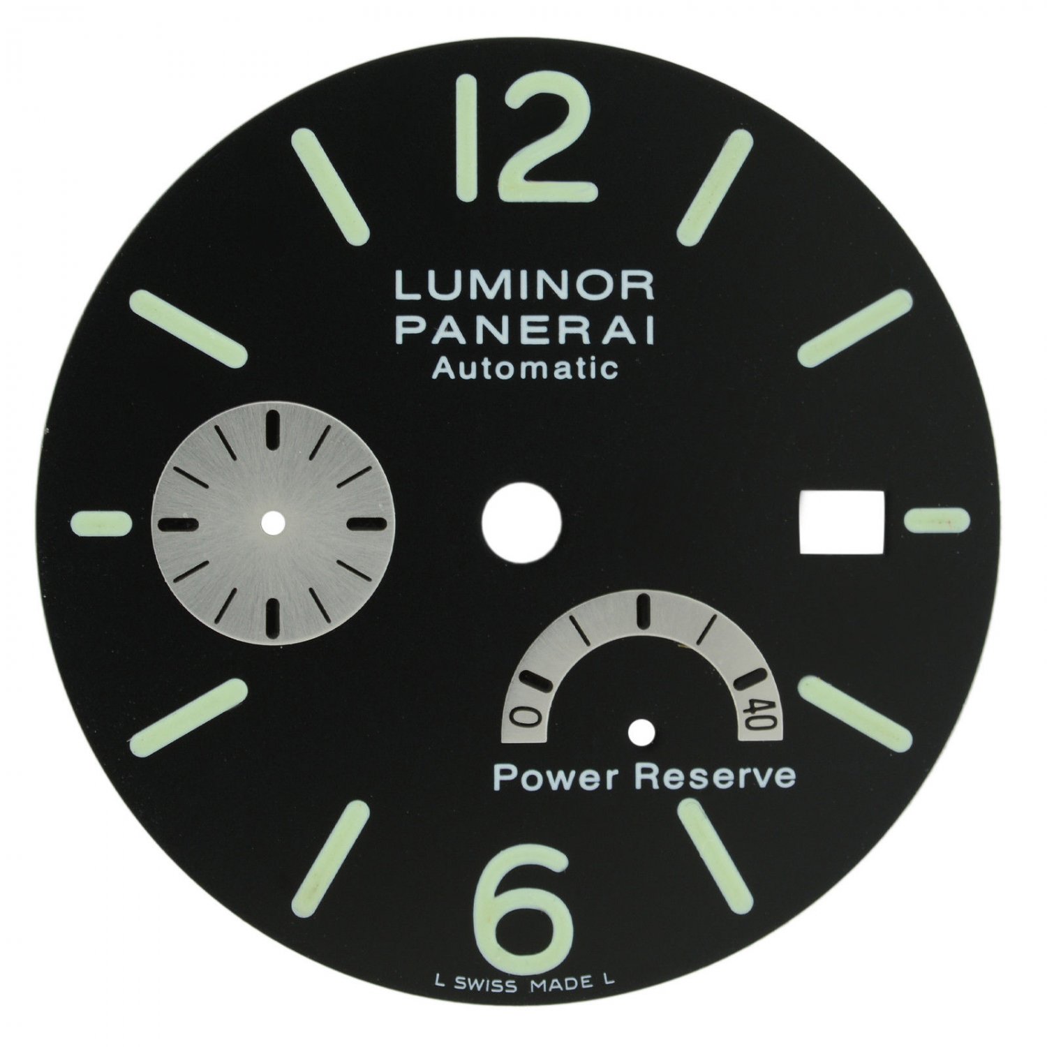 Panerai Luminor Power Reserve Black 34 5 Mm Men S Watch Dial