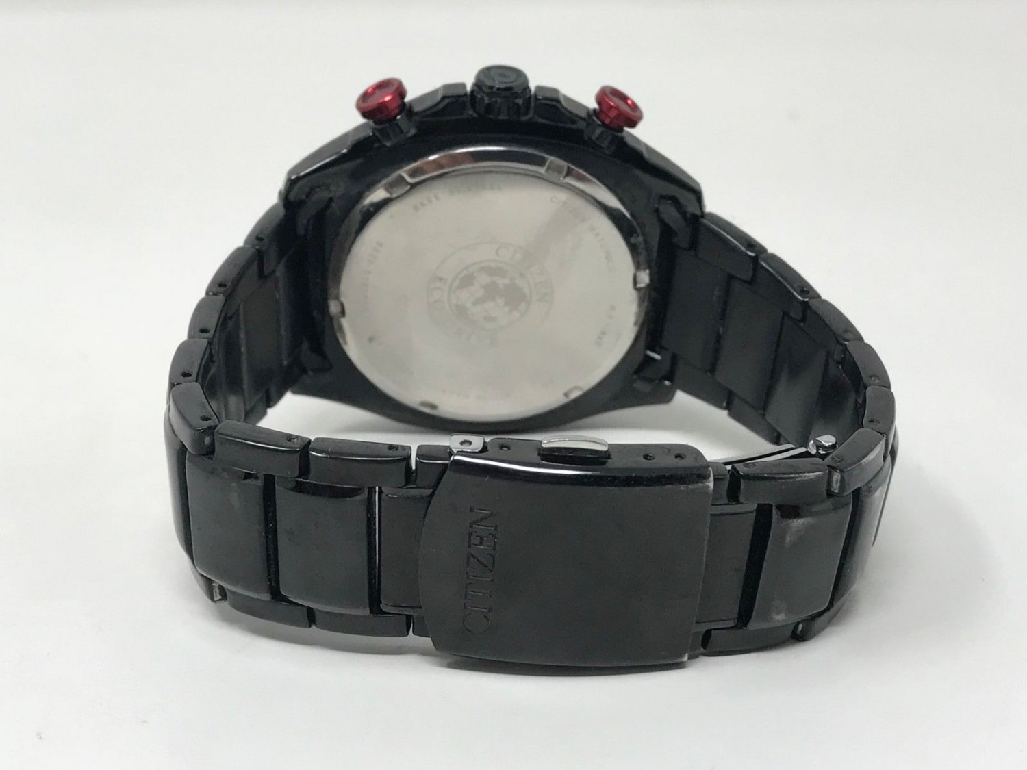 Citizen Eco-Drive Men's B620-S105854 Black & Red Dial Solar Watch MSRP $350