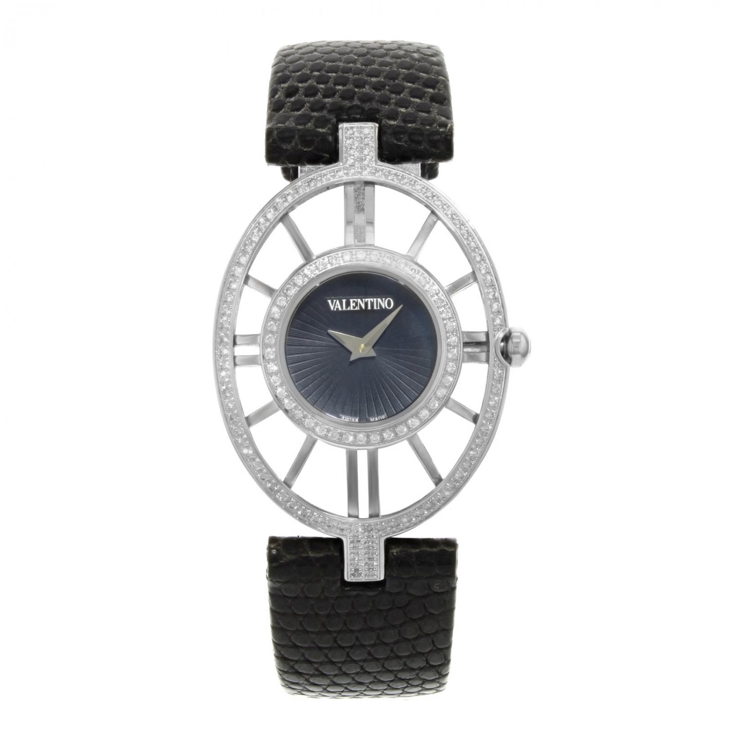Valentino Vanity Stainless Steel Black Dial Quartz Ladies Watch