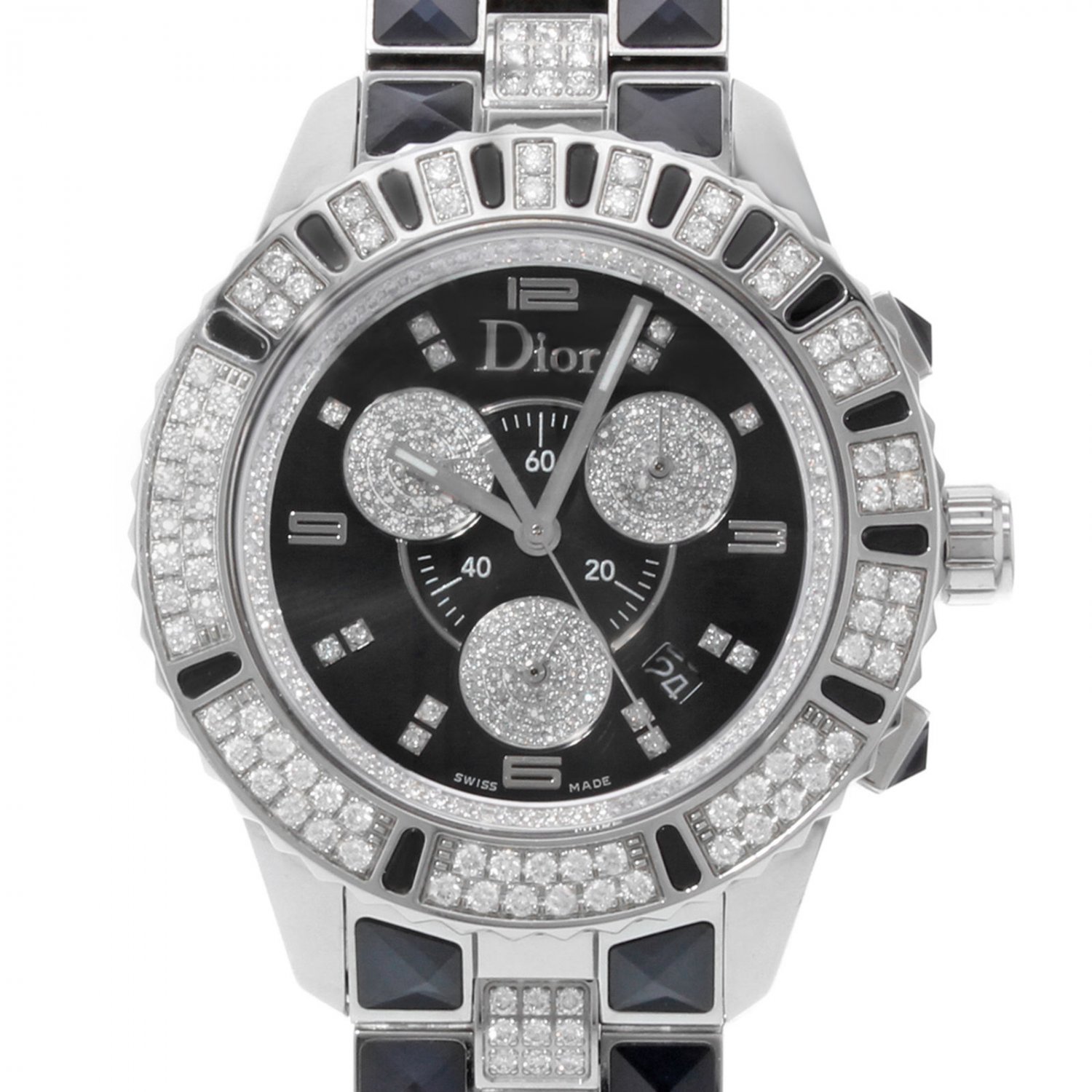 dior watch with diamonds