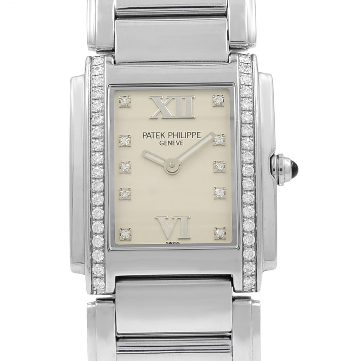 Patek Philippe 24 Diamond 491010A011 Steel Quartz Ladies Watch
