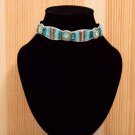 Handmade Artificial Necklace Sky Blue And Silver Color