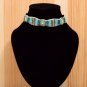 Handmade Artificial Necklace Sky Blue And Silver Color