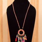 Handmade Artificial Necklace Coral Reef Color