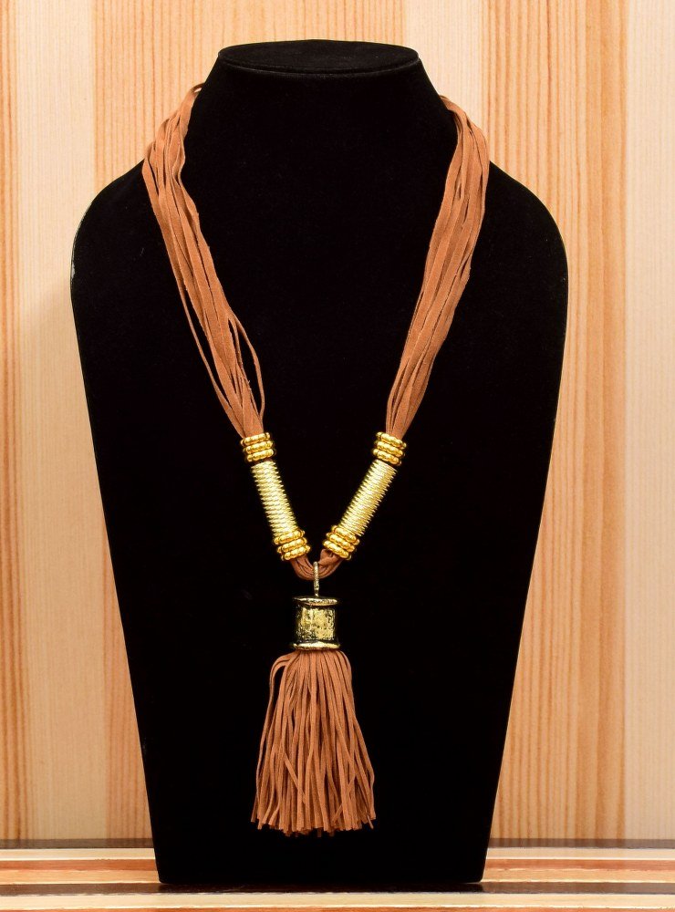 Handmade Artificial Necklace Black Bean, Gray Violet And Golden Color
