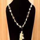 Handmade Artificial Necklace Papyrus And Alabaster Gleam Color