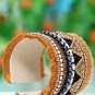 Handmade Artificial Bracelet Beeswax, Papyrus And Black Color