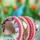 Handmade Artificial Bracelet Paradise Pink And Papyrus Color