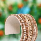 Handmade Artificial Bracelet Golden Nugget Color