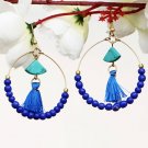 Handmade Artificial Earrings Skydiver Color