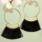 Handmade Artificial Earrings Moonless Night Color