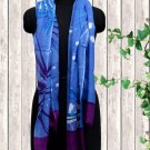 Viscose Stole Blue And Magenta Color