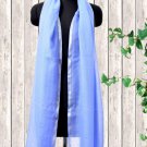 Cashmere Wool Stole Vista Blue Color