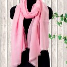 Cashmere Wool Stole Lilac Chiffon Color