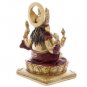 Gold and Red Ganesh Sitting 14cm Ganesha Idol