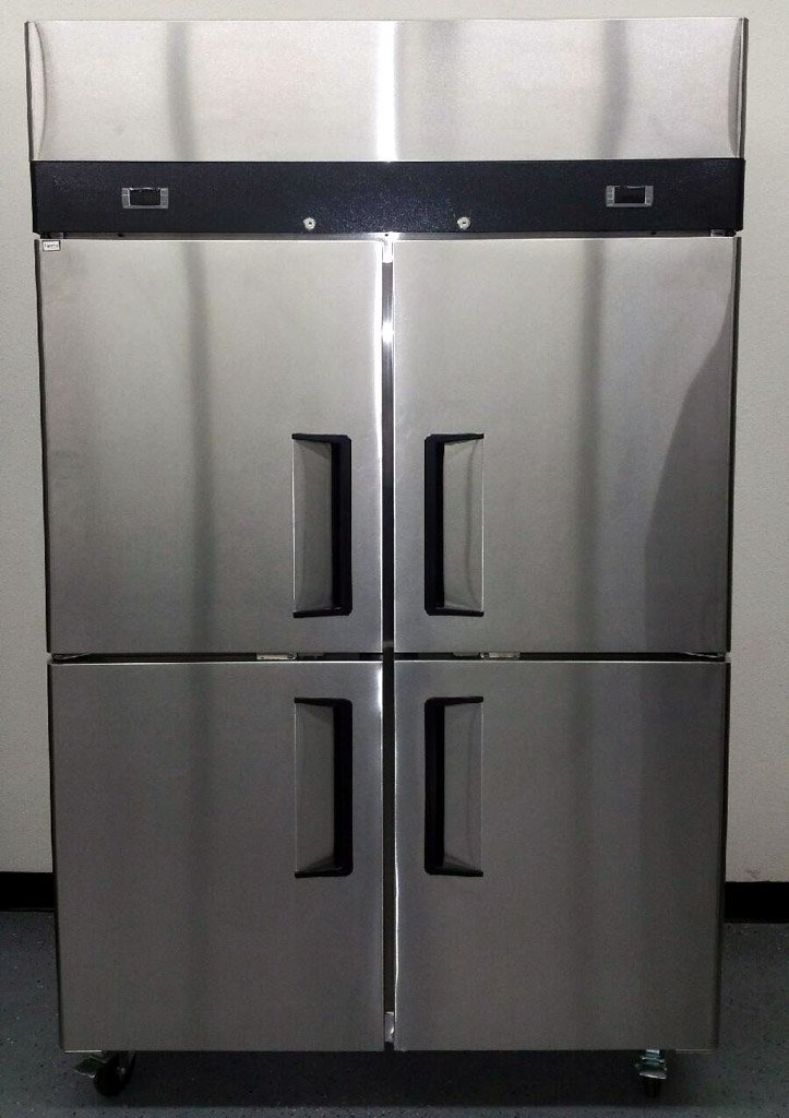 48" 4 Door Stainless Steel Commercial Combo Refrigerator/Freezer, 30.2 Cubic Feet YBL9342