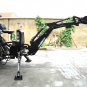 3 Point Hitch PTO BH6600 Hydraulic Tractor Backhoe Attachment Excavator with 15" Bucket, Category 1