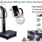 Professional Dual Motor 1500W Full Body Vibration Plate Exercise Machine, with Heart Rate Monitor