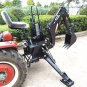3 Point Hitch PTO BHM5600 Hydraulic Tractor Backhoe Attachment with 10" Bucket and Tank, Category 1