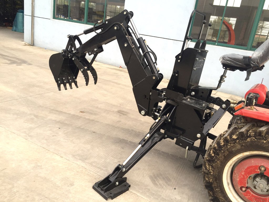 3 Point Hitch Pto Bhm5600 Hydraulic Tractor Backhoe Attachment With 10 Bucket And Tank Category 1 8066