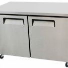 60'' 2 Door Undercounter Stainless Steel Freezer, with Work Top/Counter - MGF8407