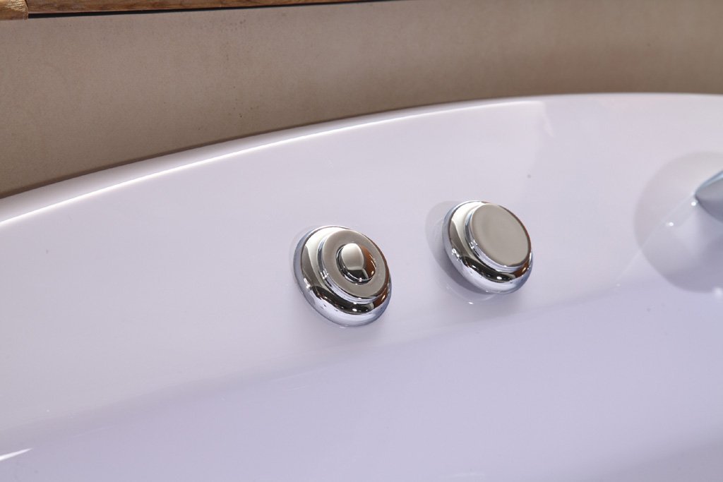 1 Person Hydrotherapy Jetted Tub Bathtub, with Inline Water Heater, and