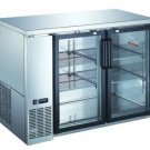 48" Stainless Steel Commercial Back Bar Cooler Fridge with Glass Doors UBB-24-48G-SS
