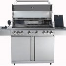 Stainless Steel Propane/Natural Gas BBQ Grill, 8 Burners, Side Burner, Infrared Sear Burner & Cover