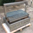 Built In Charcoal BBQ, Stainless Steel #430 & #304, Parrilla Santa Maria Argentine Grill Spit