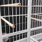 Pure White Double Macaw Parrot Cockatoo Bird Breeder Pet Cage with Divider