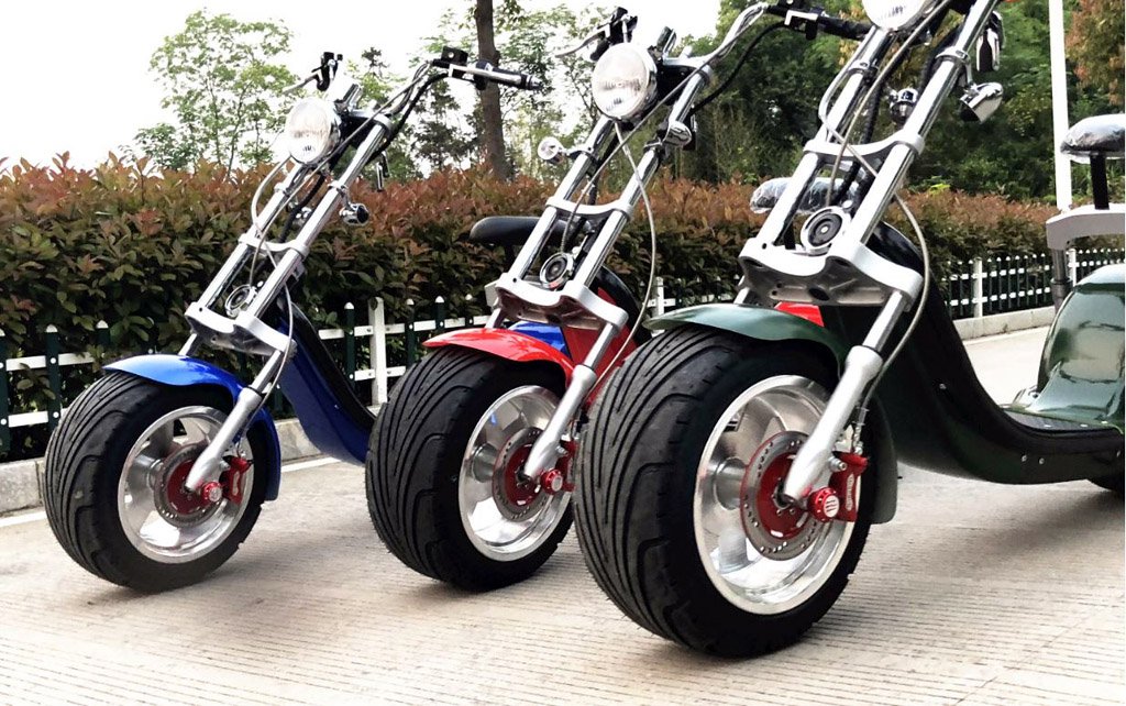 Electric Fat Back & Front Tire Scooter Lowrider Harley Style CityCoco