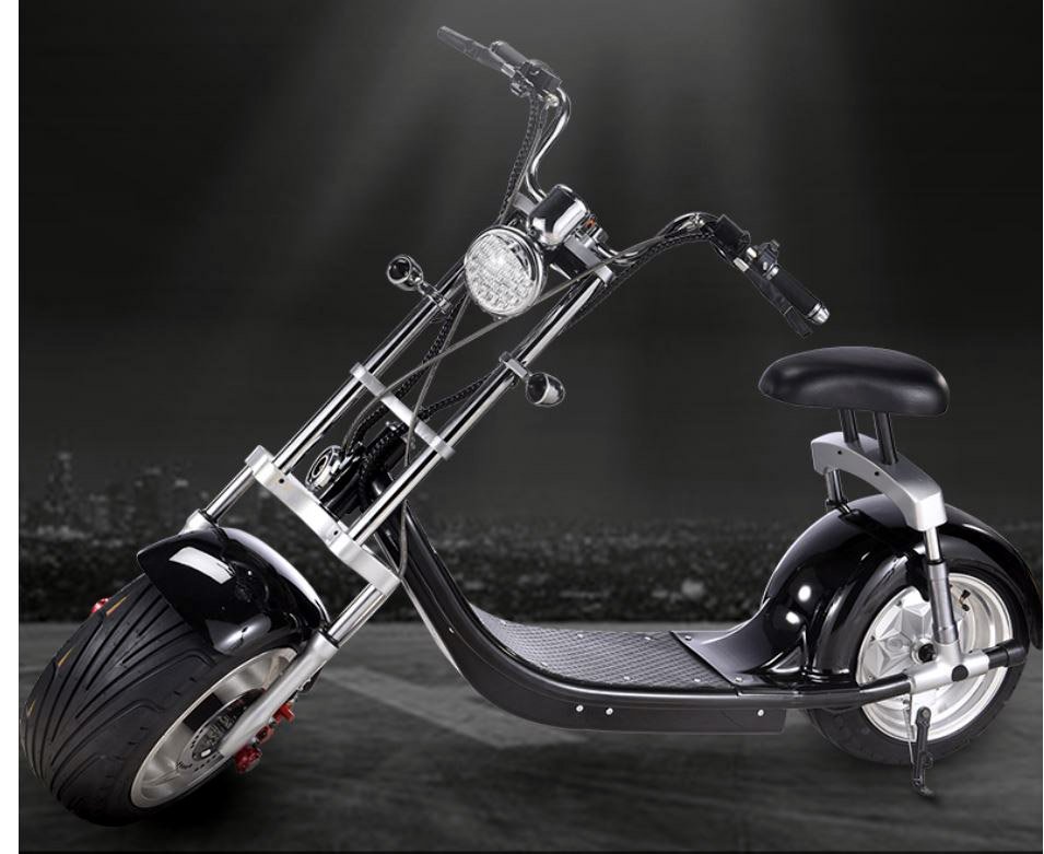 Electric Fat Back & Front Tire Scooter Lowrider Harley Style CityCoco