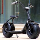 Electric Big Back & Front Tire Scooter Style CityCoco Bike Black eBike Motorcycle, 2000W 60V 18AH